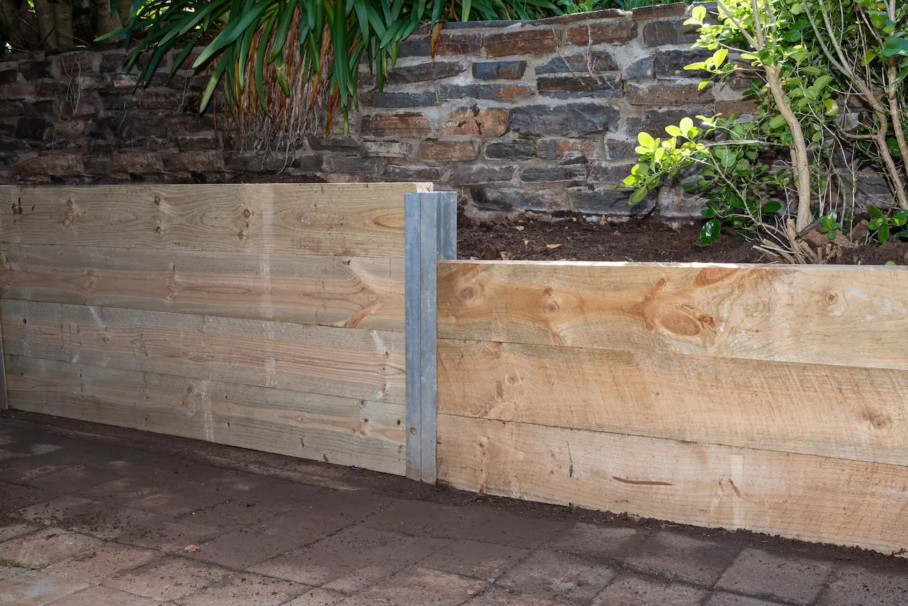 Timber retaining wall Cairns